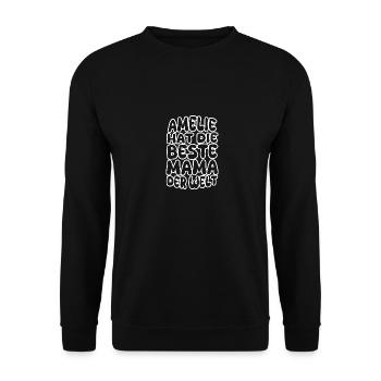 Amelie - Unisex Pullover - Schwarz - Vorne - Alina (178cm) & Michal (187cm)