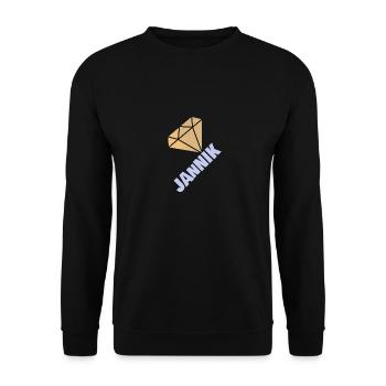 Jannik - Unisex Sweatshirt - black - Front - Alina (178cm) & Michal (187cm)