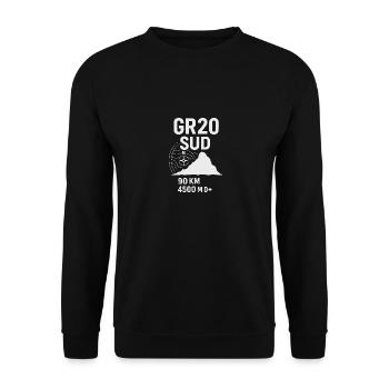 GR20 Partie Sud - Sweat-shirt Unisexe - noir - Devant - Alina (178cm) & Michal (187cm)
