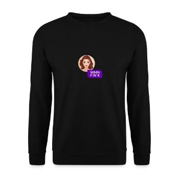 WMN PWR - Visage Féminin - 06 - Sweat-shirt Unisexe - noir - Devant - Alina (178cm) & Michal (187cm)