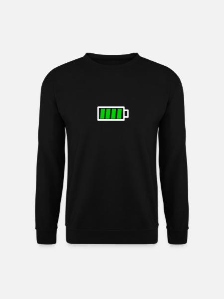 Akku voll - Unisex Pullover - Schwarz