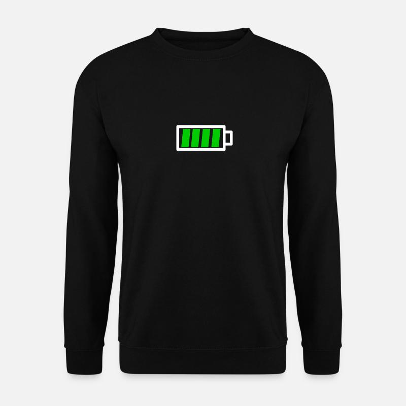 Akku voll - Unisex Pullover - Schwarz