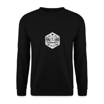 Soulmate's Friends Partner - Unisex Sweatshirt - black - Front - Alina (178cm) & Michal (187cm)