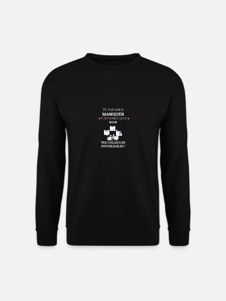 Kollege Abschied Humor - Unisex Pullover - Schwarz