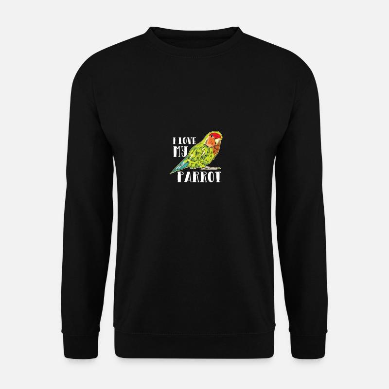 Papagei - Unisex Pullover - Schwarz