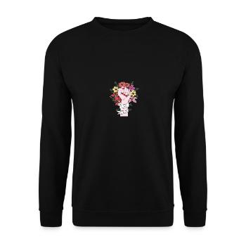 Girl power - Sweat-shirt Unisexe - noir - Devant - Alina (178cm) & Michal (187cm)