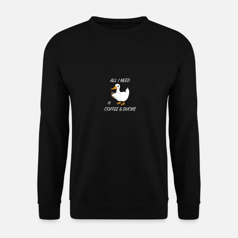 Dicton café de canard - Sweat-shirt Unisexe - noir