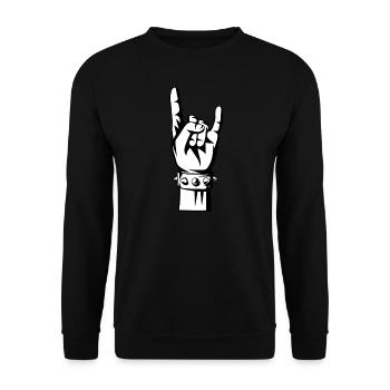 heavy metal Death Matel Rock Shirt Black Festival - Sweat-shirt Unisexe - noir - Devant - Alina (178cm) & Michal (187cm)