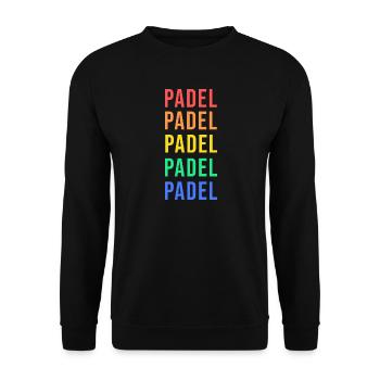 Padel Game Tennis Padel Saying Player Leisure - Unisex Sweatshirt - black - Front - Alina (178cm) & Michal (187cm)
