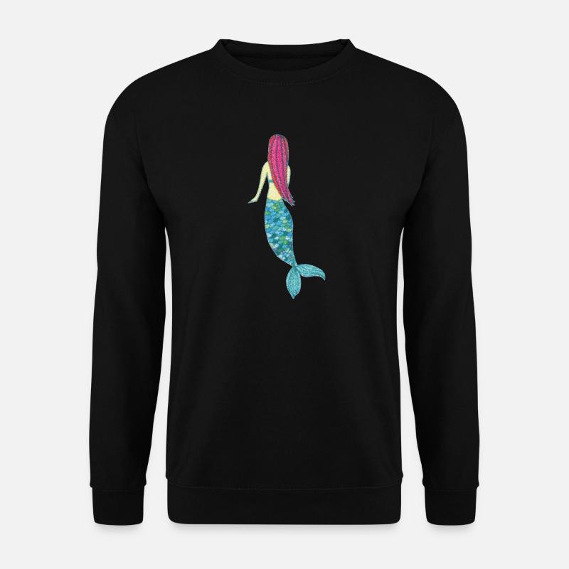 meerjungfrau impressionismus - Unisex Pullover - Schwarz