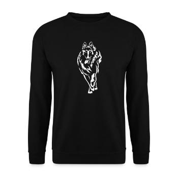 Tervueren "Black Edition" - Unisex Sweatshirt - black - Front - Alina (178cm) & Michal (187cm)