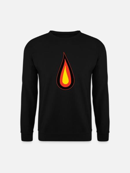 Germany Flame - Black Red Gold Design - Unisex Sweatshirt - black