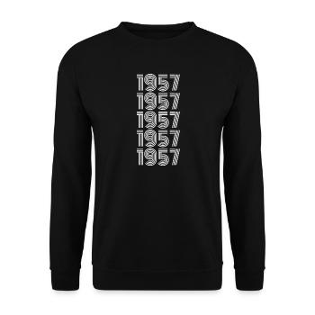 Babo 1957 - Unisex Sweatshirt - black - Front - Alina (178cm) & Michal (187cm)