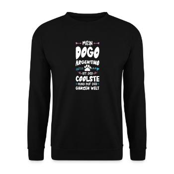 Dicton de chien dogue argentin - Sweat-shirt Unisexe - noir - Devant - Alina (178cm) & Michal (187cm)