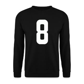 8 - Unisex Sweatshirt - black - Front - Alina (178cm) & Michal (187cm)