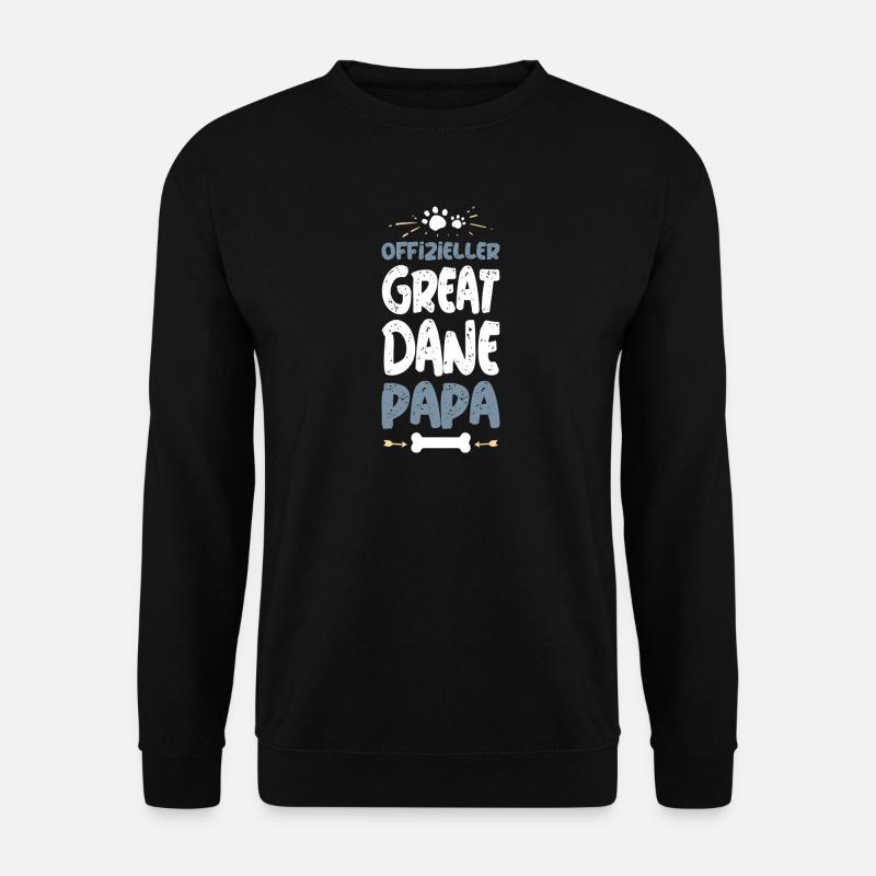 Great Dane Papa Offiziell - Unisex Pullover - Schwarz