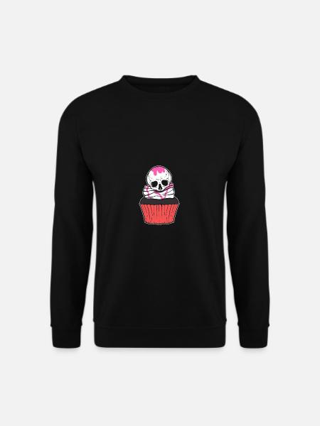 Skull Cupcake Baker Gift - Unisex Sweatshirt - black