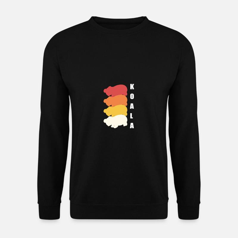 Koalas Retro Zoologe Geschenk - Unisex Pullover - Schwarz