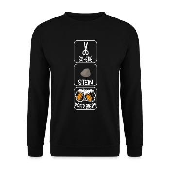? - Unisex Pullover - Schwarz - Vorne - Alina (178cm) & Michal (187cm)