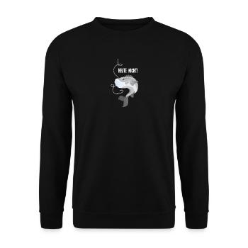 Heute nicht! - Unisex Pullover - Schwarz - Vorne - Alina (178cm) & Michal (187cm)
