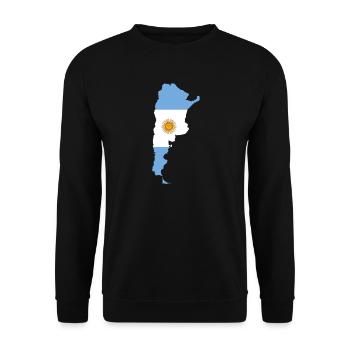 Argentinien - Unisex Pullover - Schwarz - Vorne - Alina (178cm) & Michal (187cm)