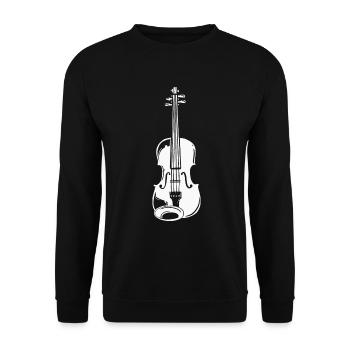 Violin Violin - Unisex Sweatshirt - black - Front - Alina (178cm) & Michal (187cm)