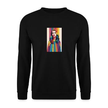 The Pridie II - Unisex Sweatshirt - black - Front - Alina (178cm) & Michal (187cm)