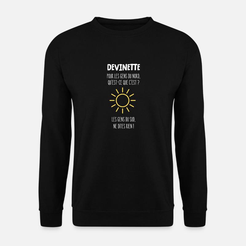 devinette - Sweat-shirt Unisexe - noir