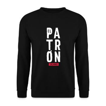 El Patrón - ccario - Unisex Pullover - Schwarz - Vorne - Alina (178cm) & Michal (187cm)