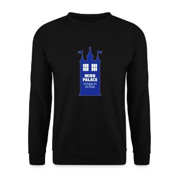 Mind Tardis - When Fandoms Collide - Unisex Sweatshirt - black - Front - Alina (178cm) & Michal (187cm)