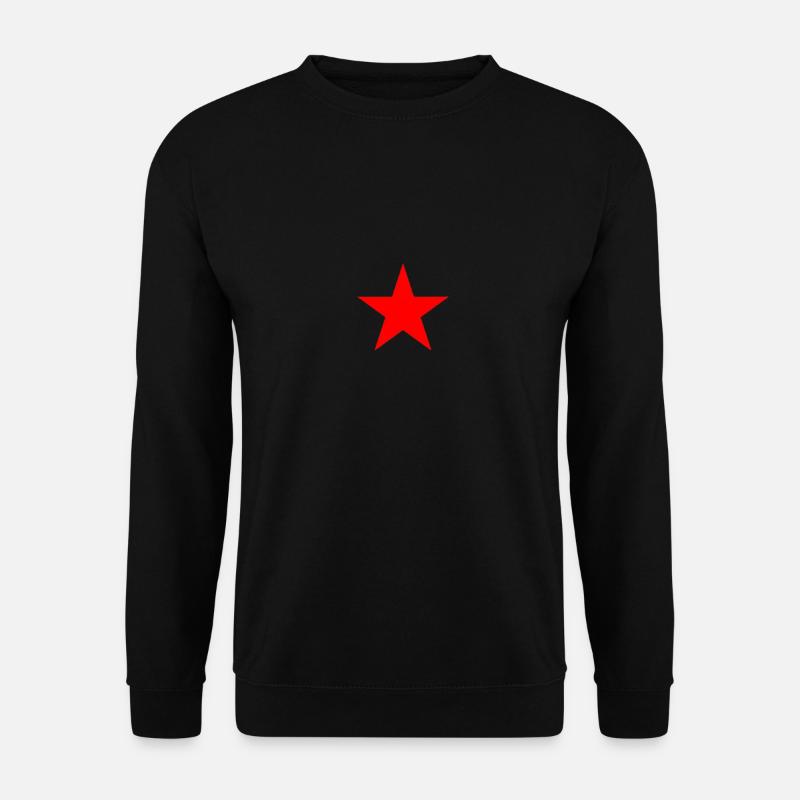 Red Star Punk Retro Design - Unisex Sweatshirt - black