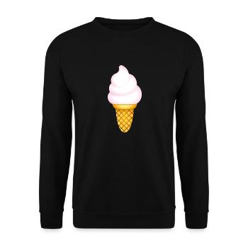 Smiley Icecream - Sweat-shirt Unisexe - noir - Devant - Alina (178cm) & Michal (187cm)