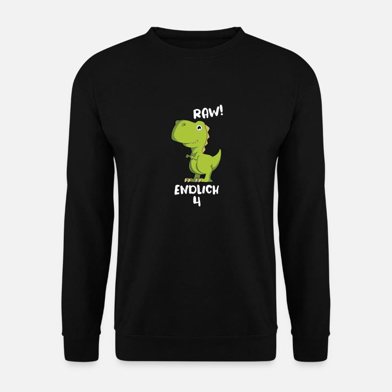 Raw finally 4 Dino - Unisex Sweatshirt - black