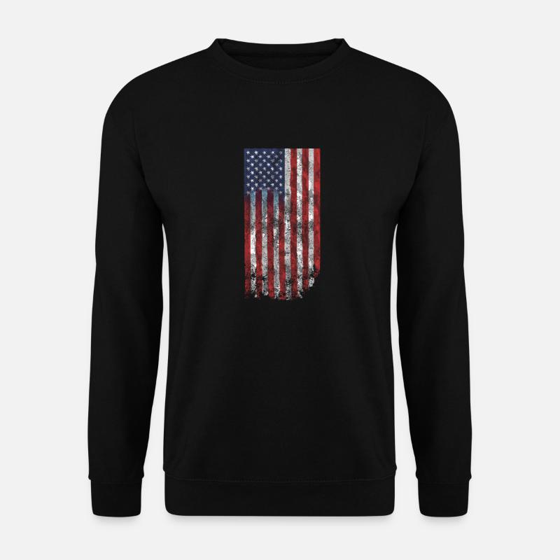 usa flagge armee - Unisex Pullover - Schwarz