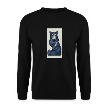 Dog Tarot Japanese - Unisex Sweatshirt - black - Front - Alina (178cm) & Michal (187cm)