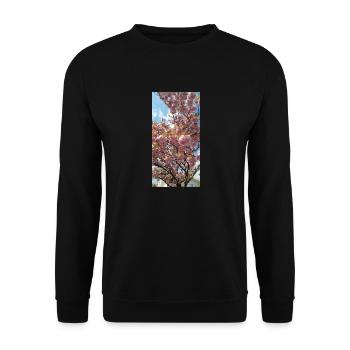 Sakura Flowers - Unisex Sweatshirt - black - Front - Alina (178cm) & Michal (187cm)