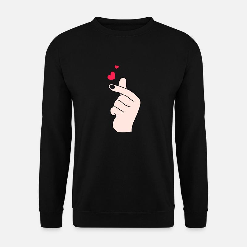 Fingerherzen 2 - Unisex Pullover - Schwarz