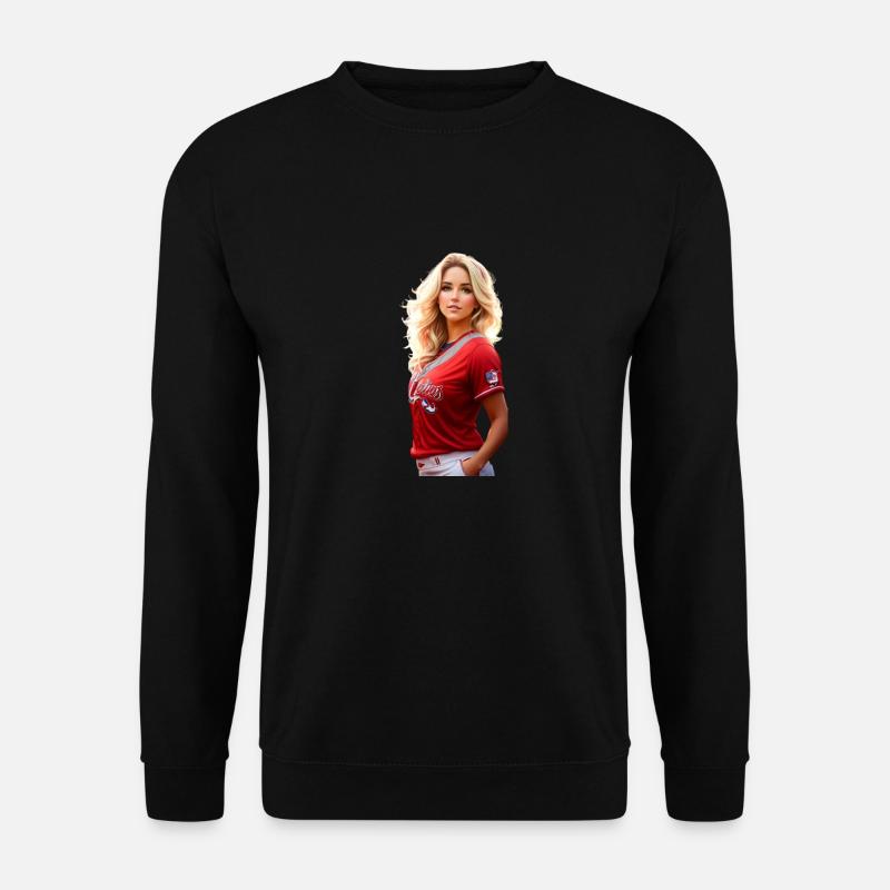 Ganzkörperporträt einer fotorealistischen schönen - Unisex Pullover - Schwarz