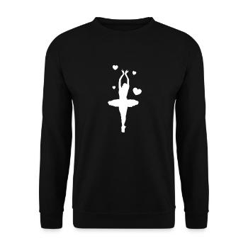 Danse Musique de danse - Sweat-shirt Unisexe - noir - Devant - Alina (178cm) & Michal (187cm)
