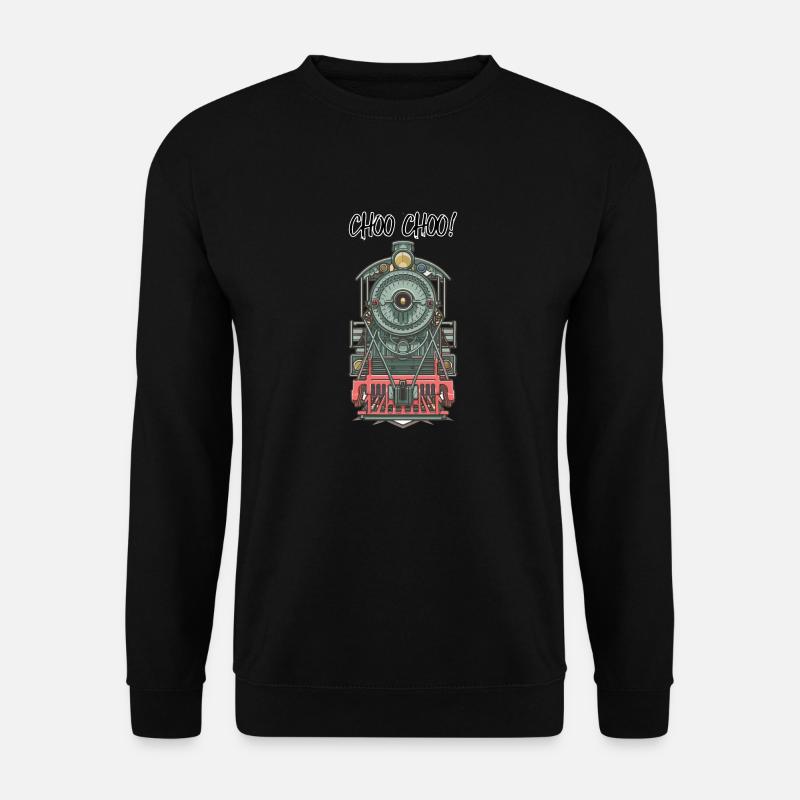 TRAINS - Unisex Sweatshirt - black