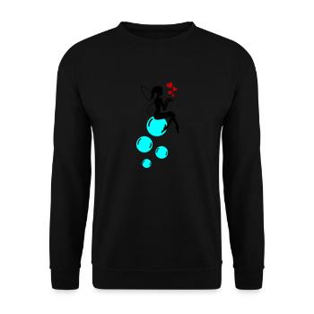 Bulles de savon de fée 02 - Sweat-shirt Unisexe - noir - Devant - Alina (178cm) & Michal (187cm)