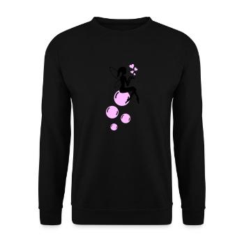 Bulles de savon de fée 01 - Sweat-shirt Unisexe - noir - Devant - Alina (178cm) & Michal (187cm)