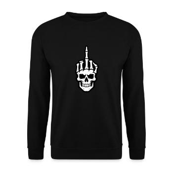 Majeur squelette - Sweat-shirt Unisexe - noir - Devant - Alina (178cm) & Michal (187cm)
