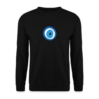 Nazar Amulet - Unisex Sweatshirt - black - Front - Alina (178cm) & Michal (187cm)