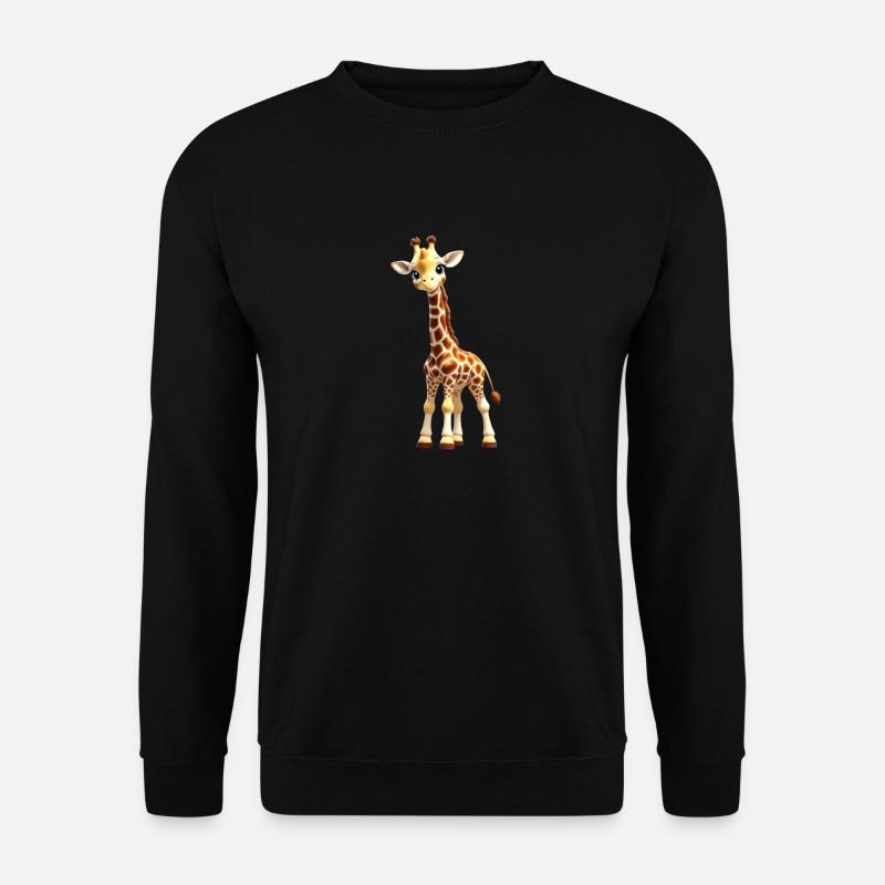 Tiny Giraffe/ Baby Giraffe - Unisex Sweatshirt - black
