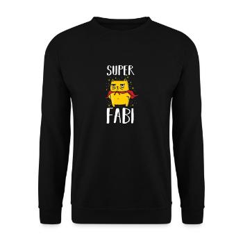 Fabian - Unisex Sweatshirt - black - Front - Alina (178cm) & Michal (187cm)