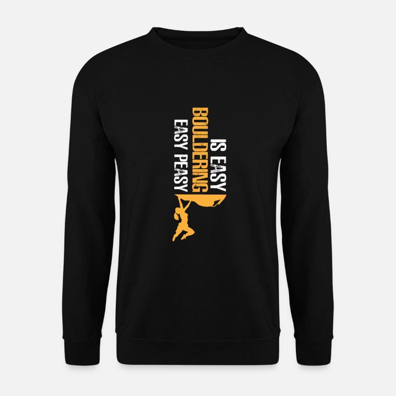 Bouldern - Unisex Pullover - Schwarz