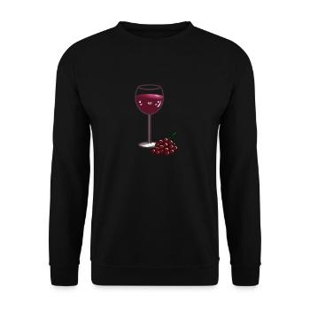 Vin doux - Sweat-shirt Unisexe - noir - Devant - Alina (178cm) & Michal (187cm)