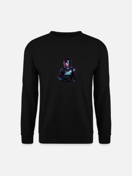 Civil Unrest Resist Cyperpunk Cop - Unisex Pullover - Schwarz