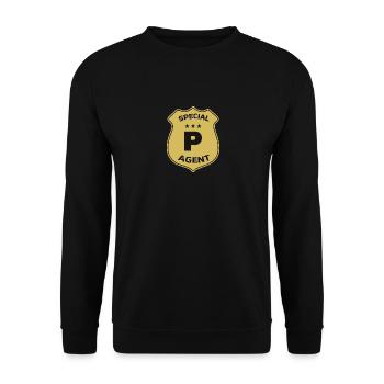 Special Agent P - Unisex Pullover - Schwarz - Vorne - Alina (178cm) & Michal (187cm)